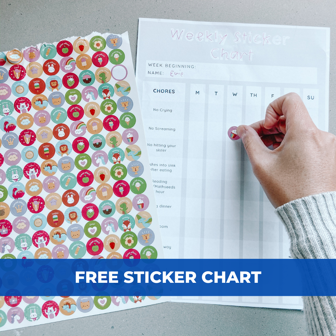 Sticker Chart for desperate times