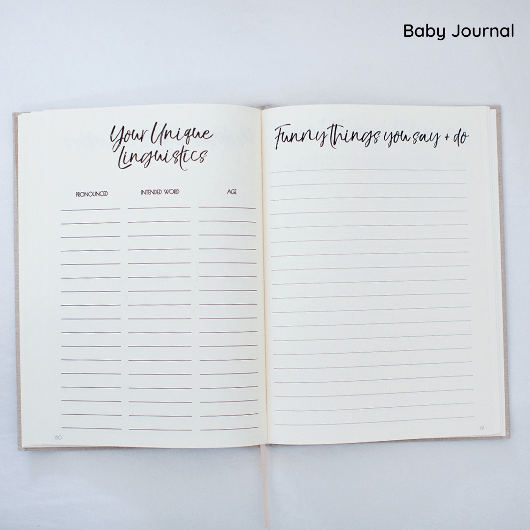 Baby Journal & School Years Journal Bundle